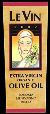 Le Vin Extra Virgin Organic Olive Oil - Label Design Portfolio