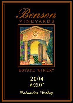 Benson Vineyards 2  - Wine Label Design Portfolio
