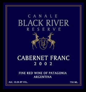 Canale Black River Reserve - Wine Label Design Portfolio
