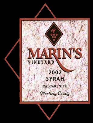 Marin's Vineyard - Wine Label Design Portfolio