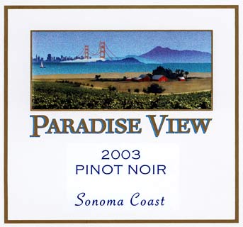 Paradise View - Wine Label Design Portfolio