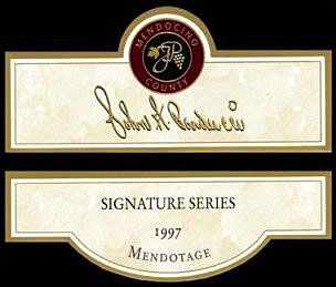 John F Parducci Signature Series - Wine Label Design Portfolio