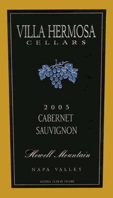 Villa Hermosa Cellars - Wine Label Design Portfolio